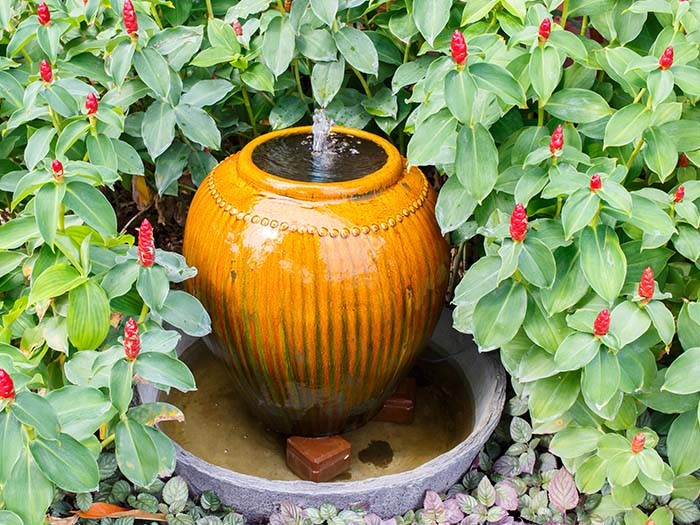 Relax to the sounds from a fountain